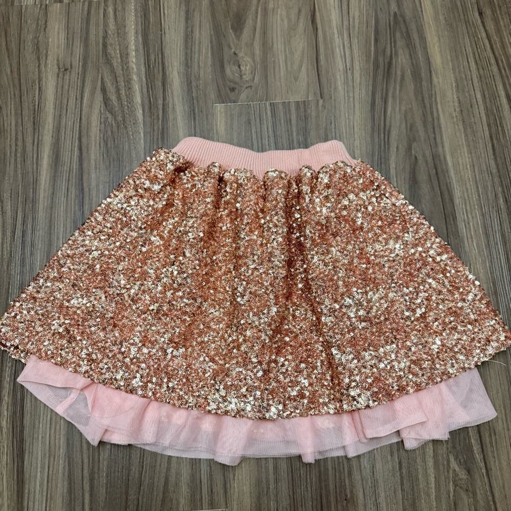 Girl sz 7-8 yrs sequin all over lined winter skirt